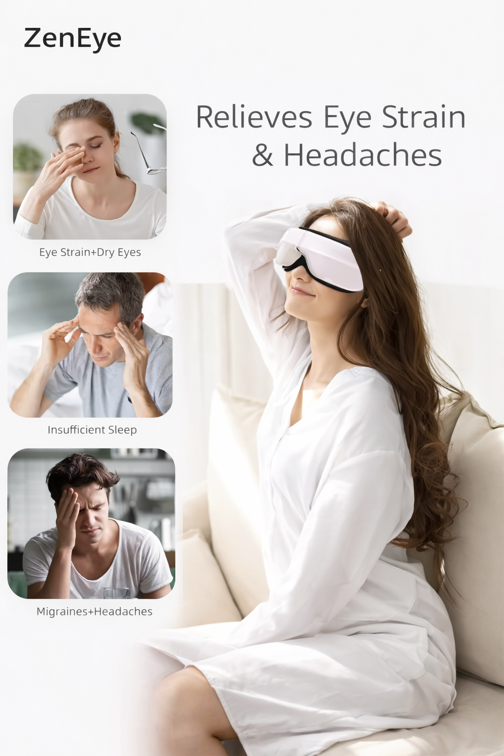 ZenEye™ Smart Eye Massager – Relieve Eye Strain & Fatigue
